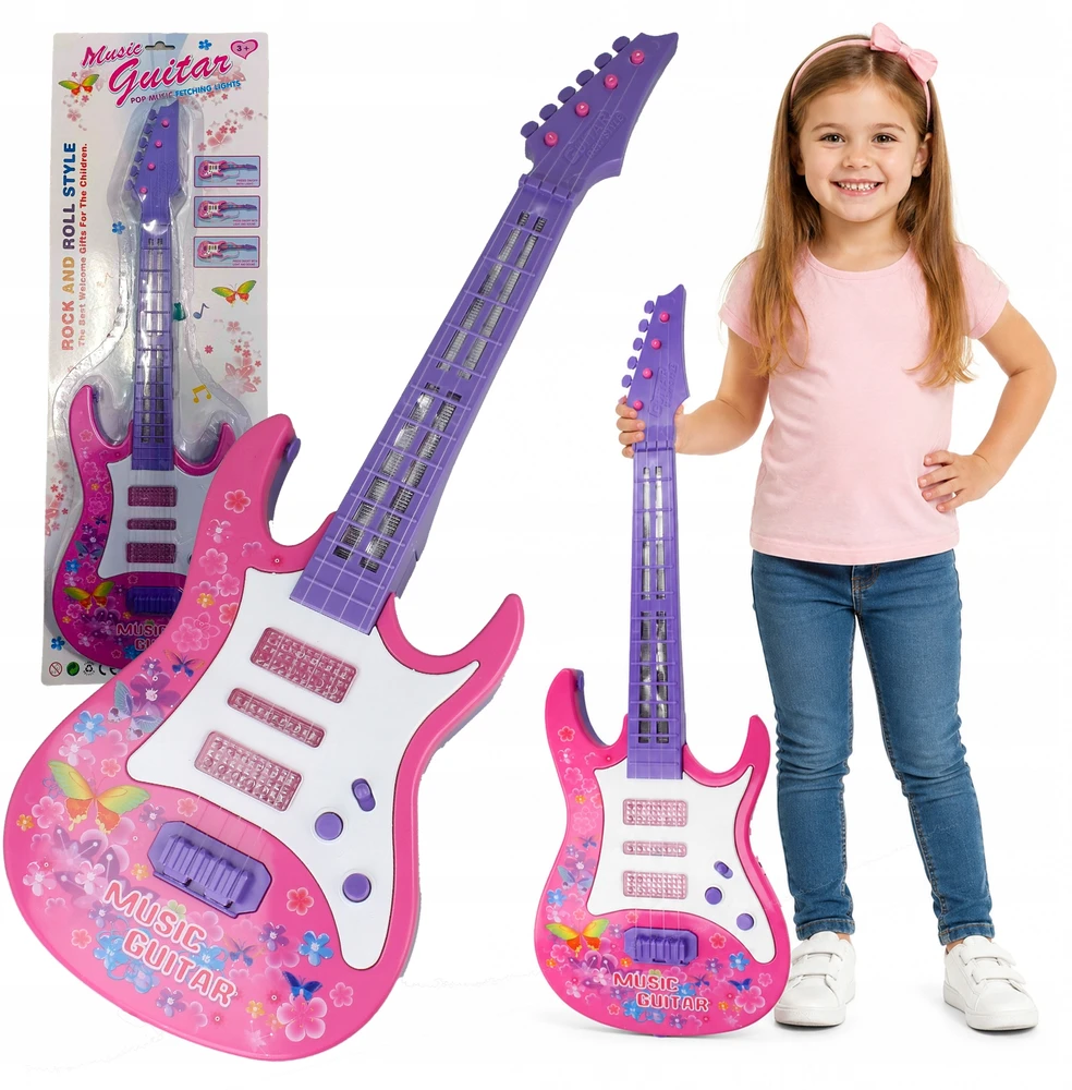 Interaktyvi žaislinė gitara Stator, 53 cm
