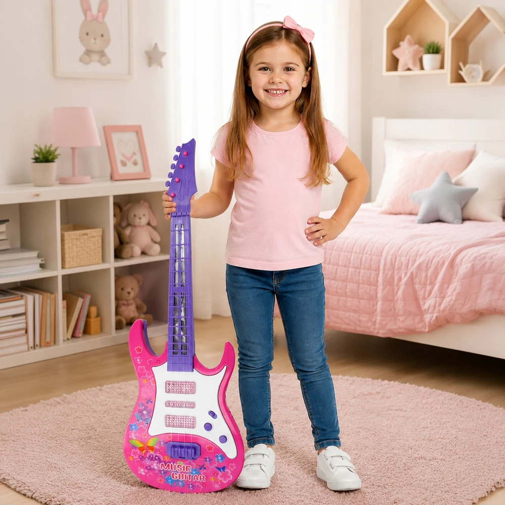 Interaktyvi žaislinė gitara Stator, 53 cm