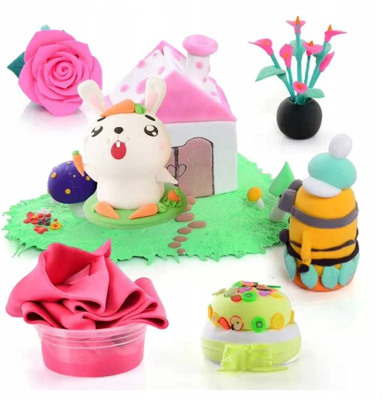 Interaktyvus plastilino ir slime rinkinys vaikams, 24 spalvos