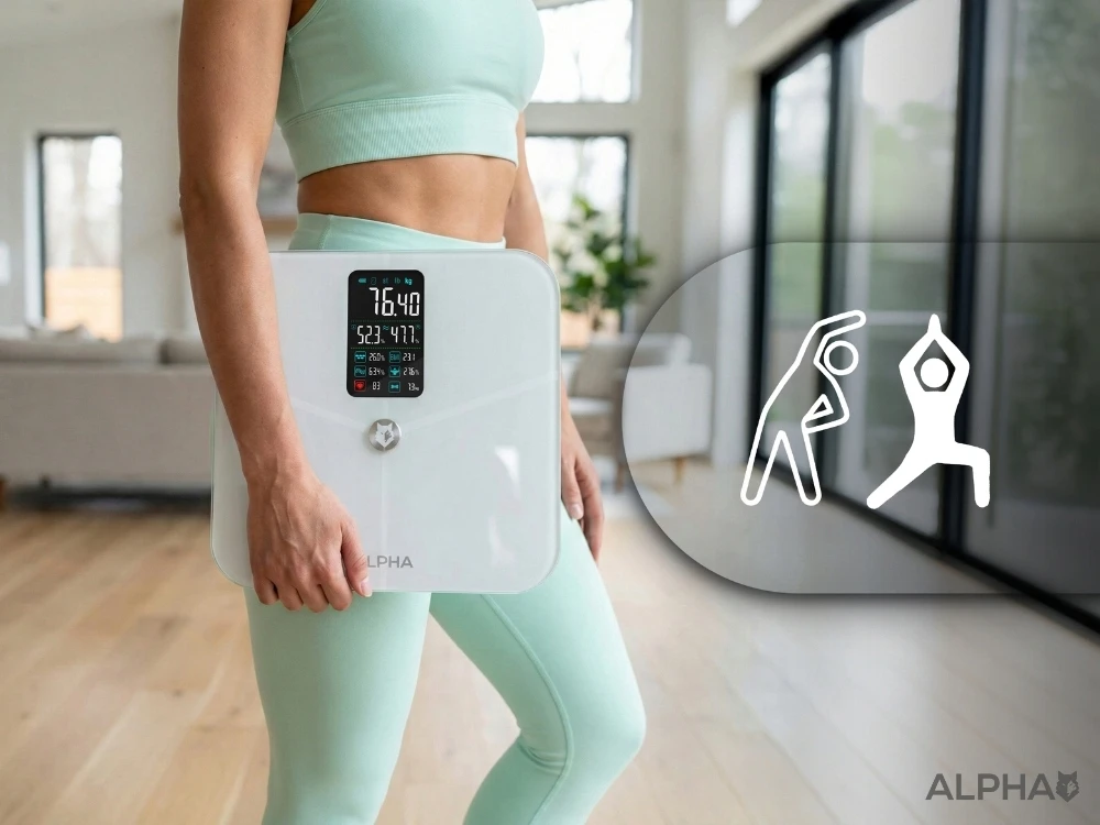 Išmaniosios elektroninės svarstyklės ALPHA, iki 180 kg