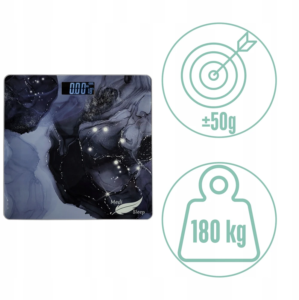 Išmaniosios vonios svarstyklės Medi Sleep, iki 180 kg