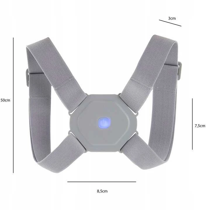 Išmanus laikysenos korektorius „Spider“ vaikams ir suaugusiems su USB