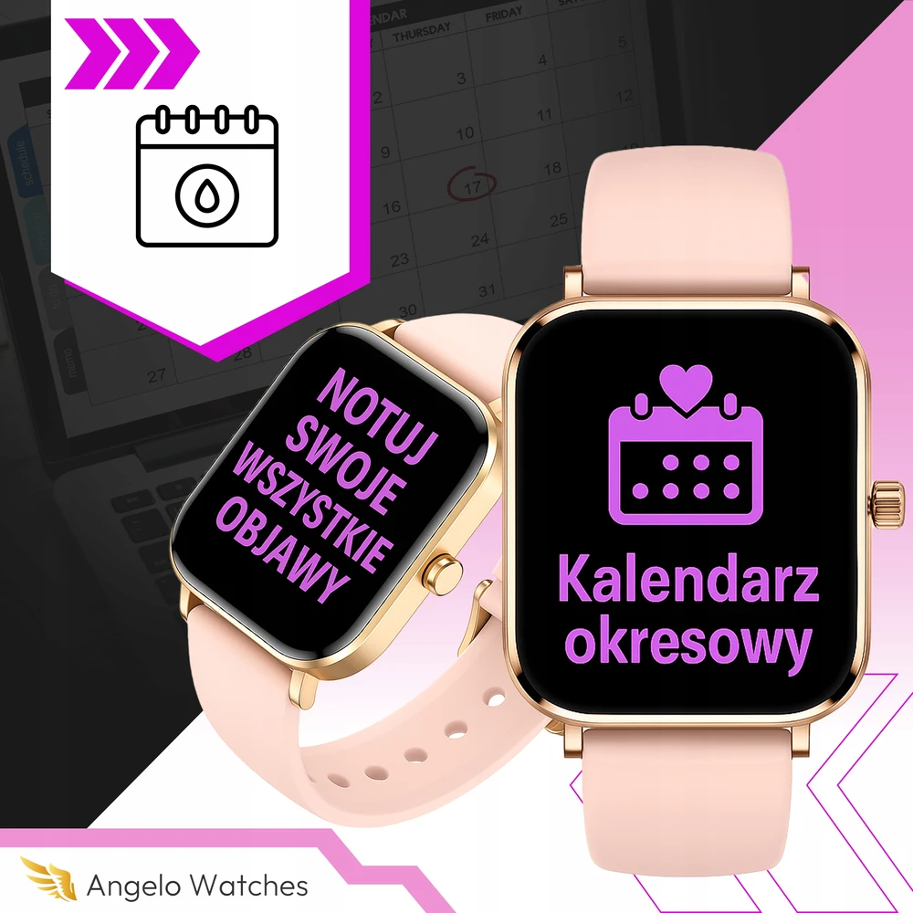 Išmanusis laikrodis Angelo Watches, 4 dirželiai
