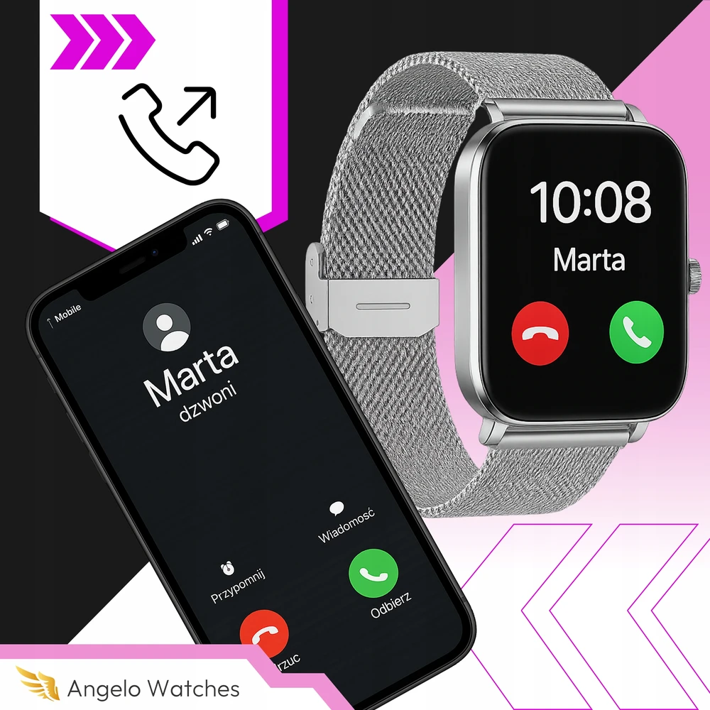 Išmanusis laikrodis Angelo Watches, 4 dirželiai