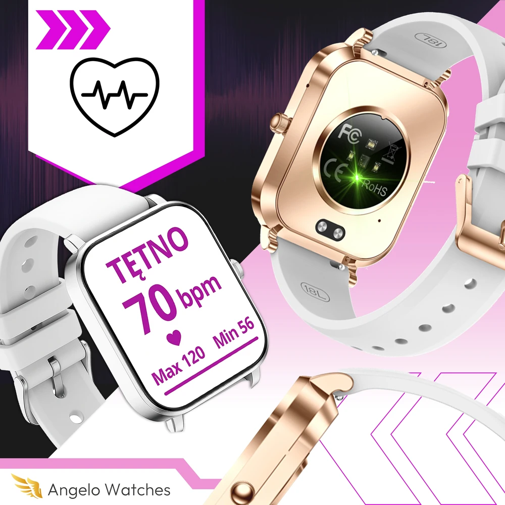 Išmanusis laikrodis Angelo Watches, 4 dirželiai