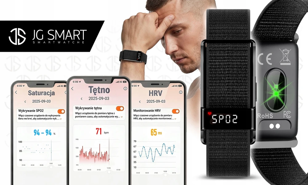 Išmanusis laikrodis Išmanioji apyrankė JG Smart
