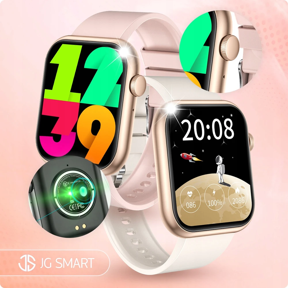 Išmanusis laikrodis JG Smart JGS-X7Pro, auksinis