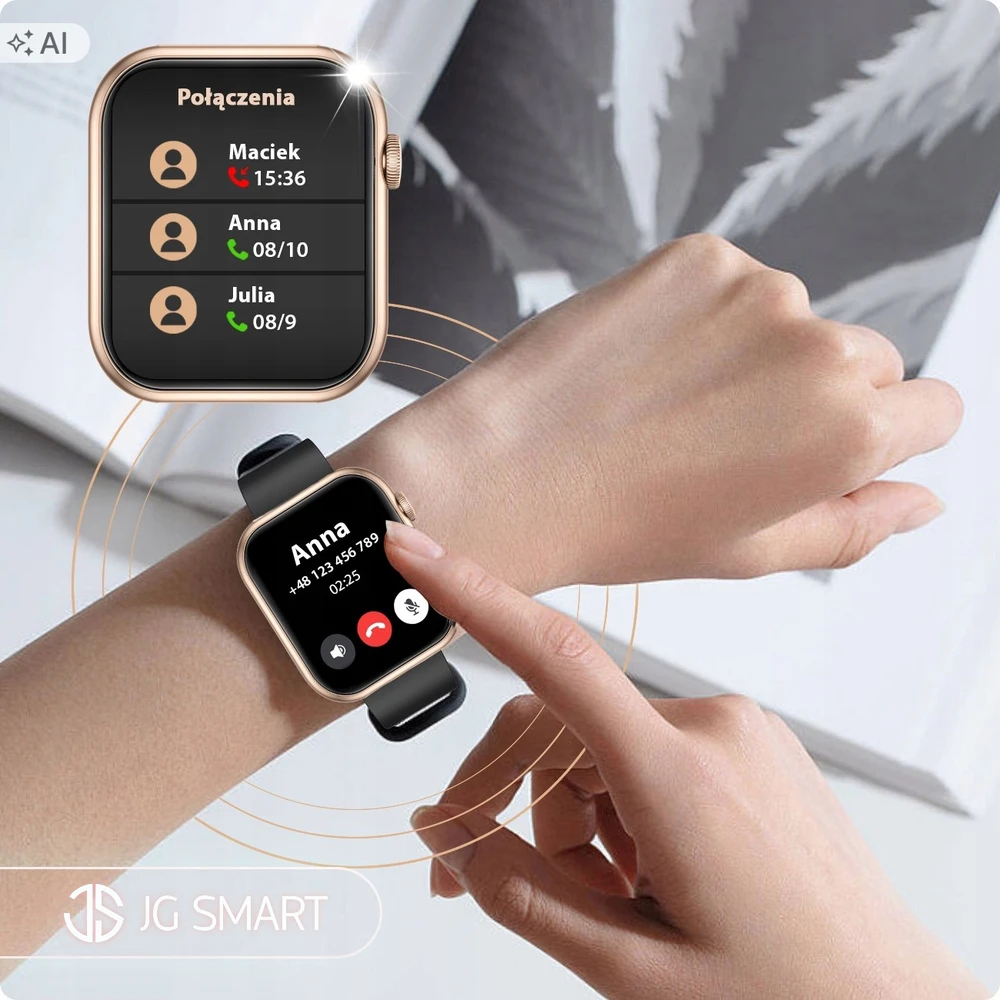 Išmanusis laikrodis JG Smart JGS-X7Pro, auksinis