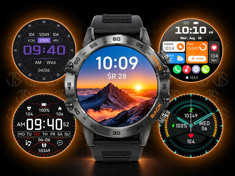 Išmanusis laikrodis JG Smart, juodas