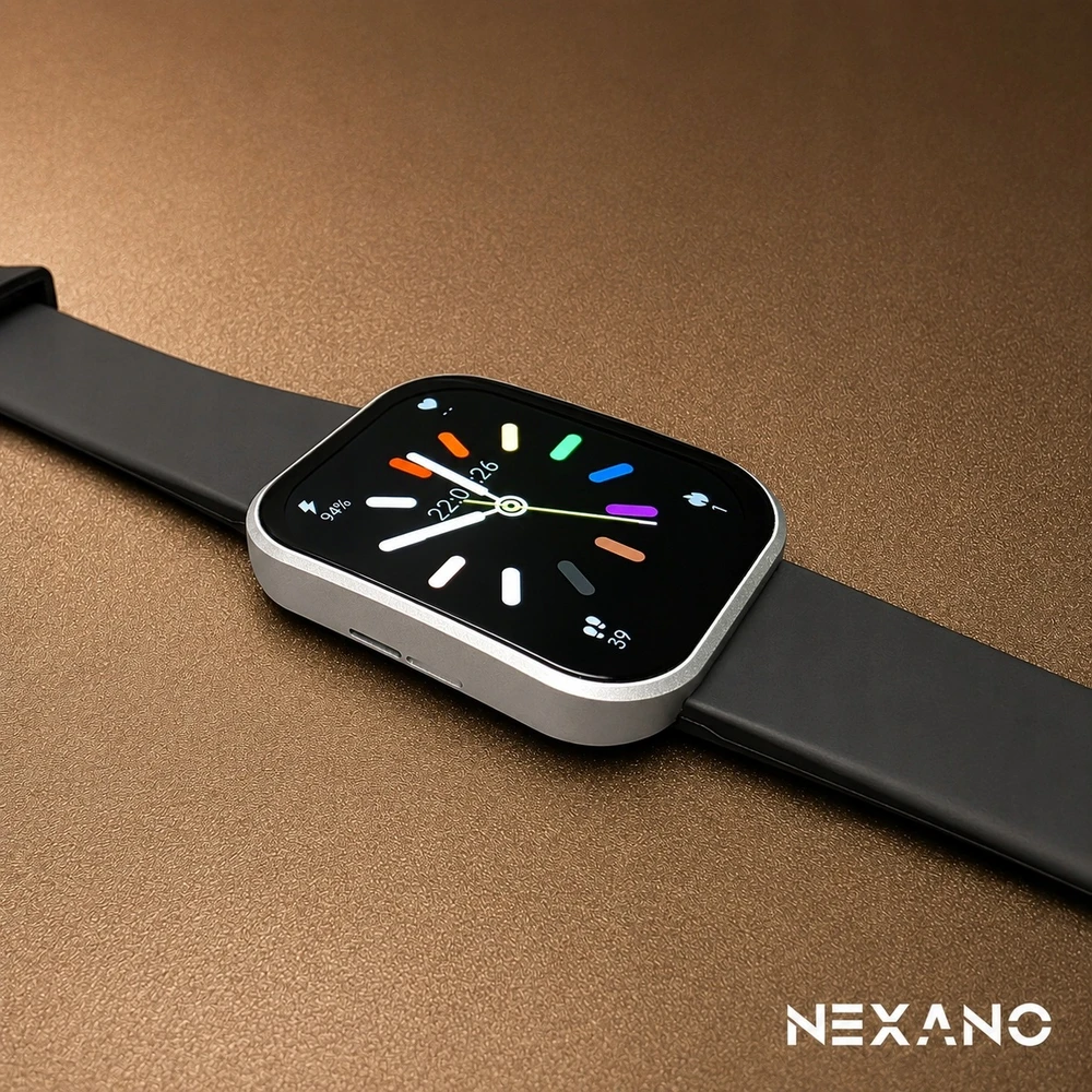 Išmanusis laikrodis Nexano, 1,93″ AMOLED, auksinis
