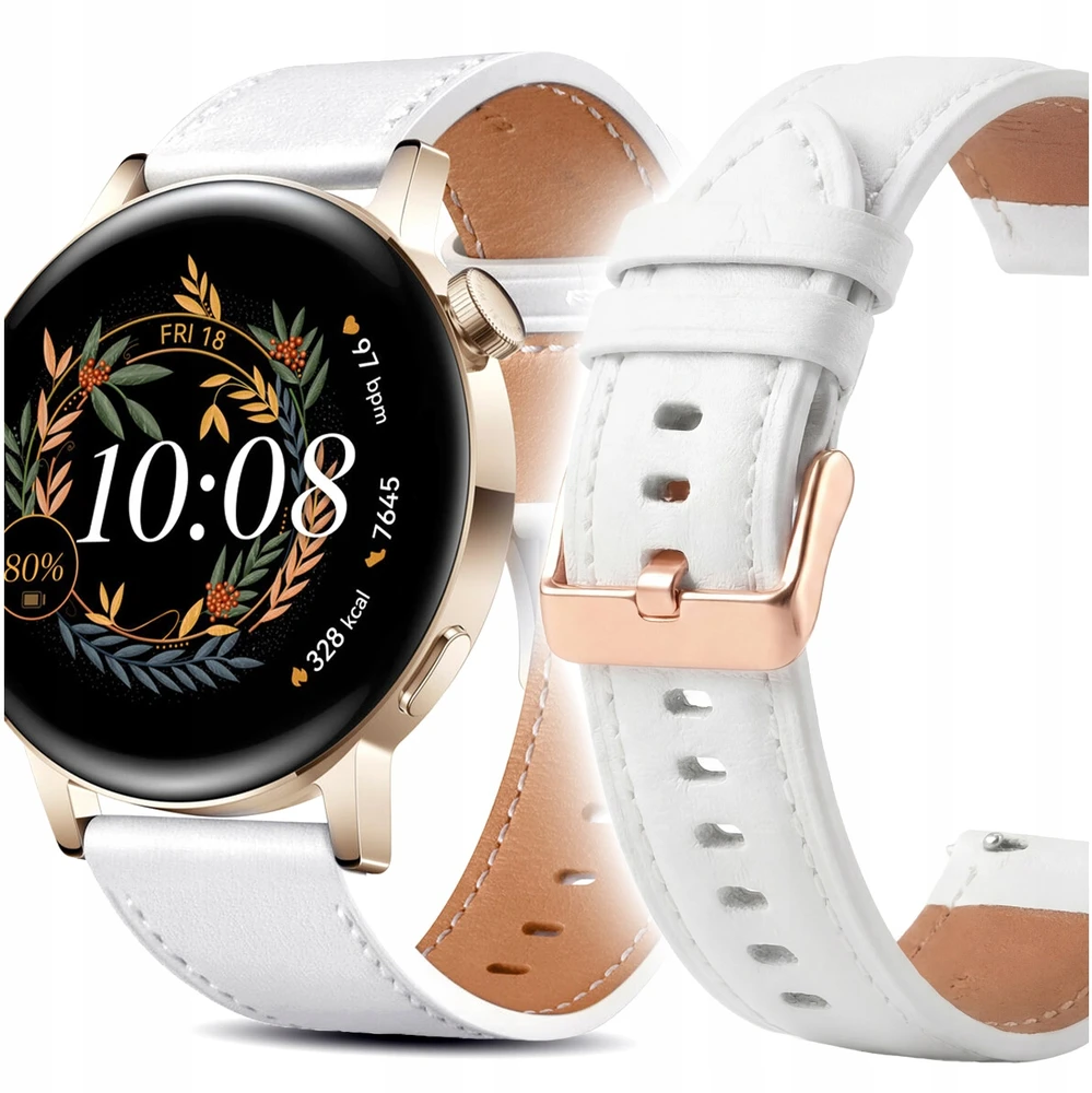 Išmanusis laikrodis Odinis dirželis JG Smart Huawei laikrodžiams, 20 mm