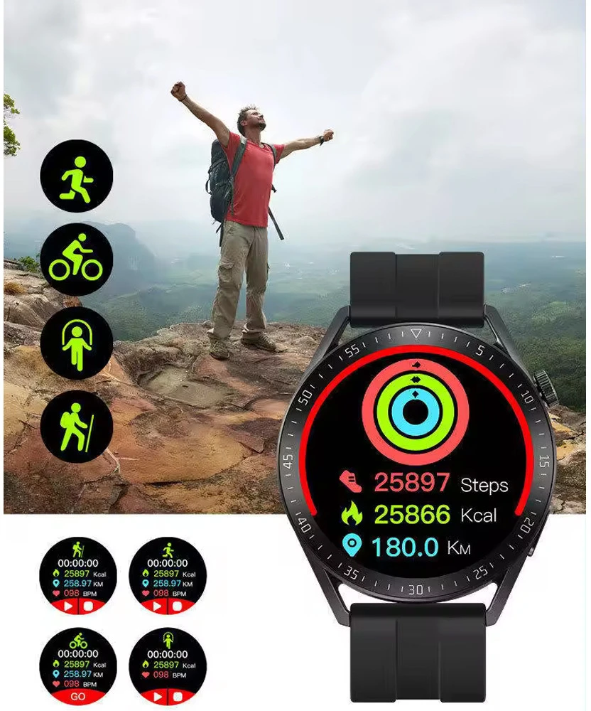 Išmanusis laikrodis Smart-Trend, juodas