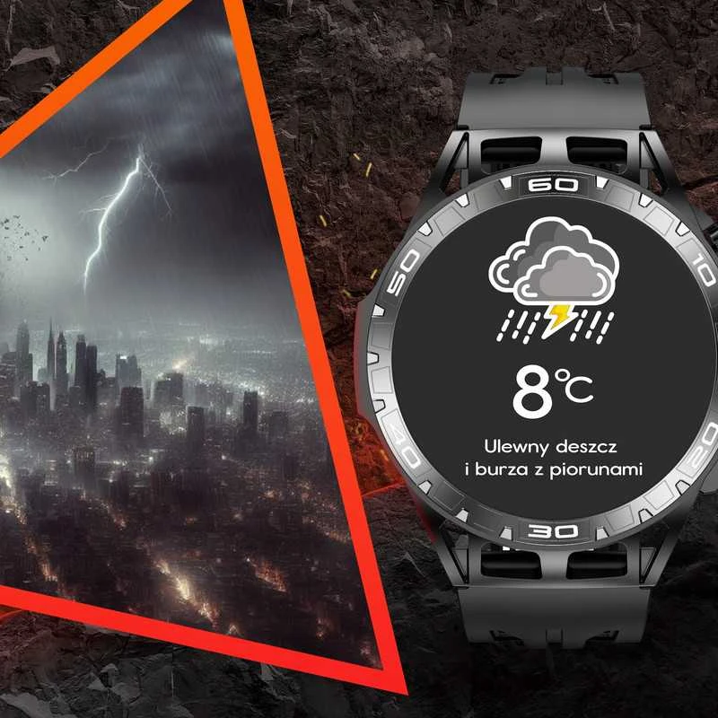 Išmanusis laikrodis vyrams su AMOLED ekranu, sporto funkcijomis, skambučiais ir matavimo funkcijomis