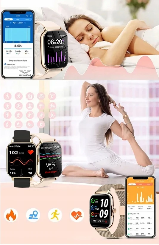 Išmanusis laikrodis WonderWatch, 4 dirželiai