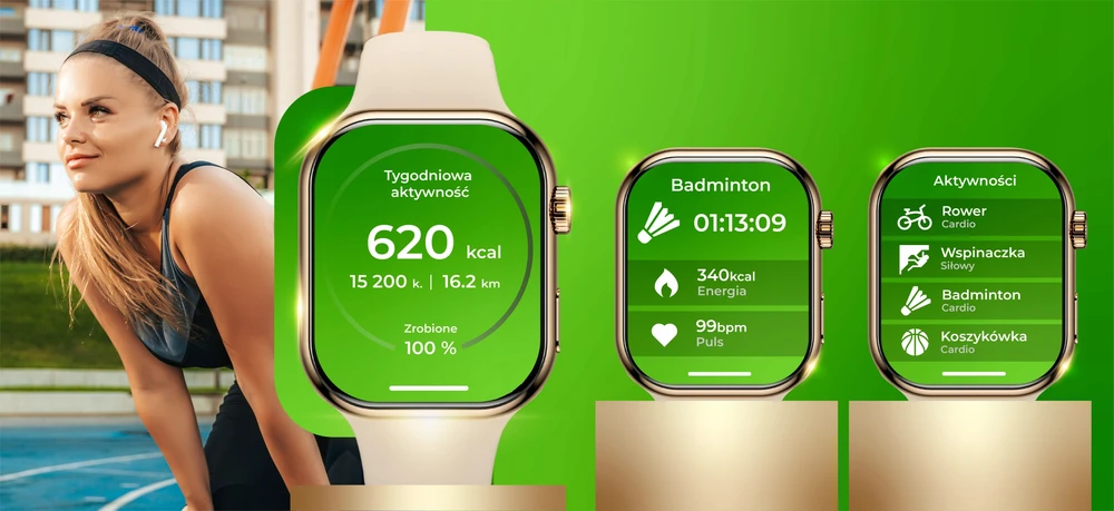 Išmanusis laikrodis WonderWatch, 4 dirželiai