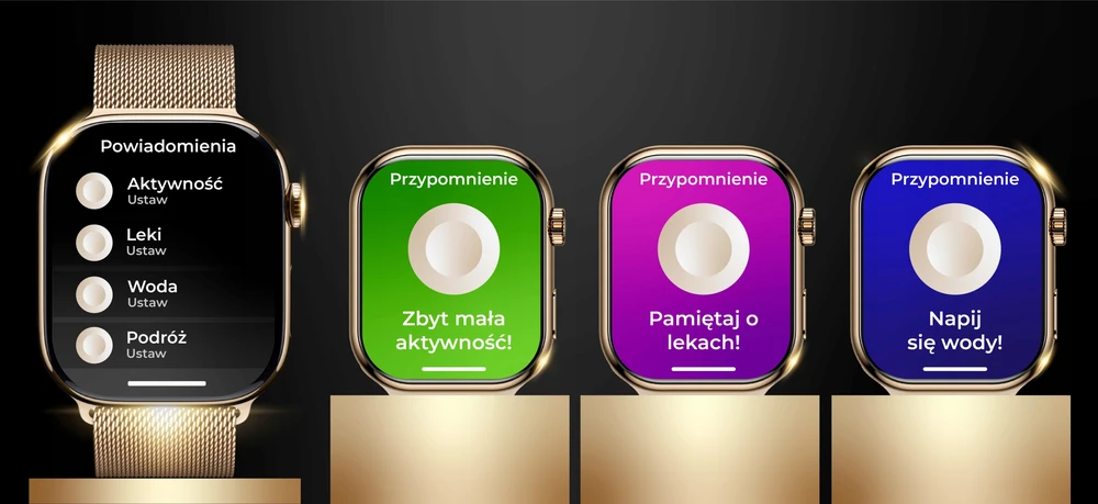 Išmanusis laikrodis WonderWatch, 4 dirželiai