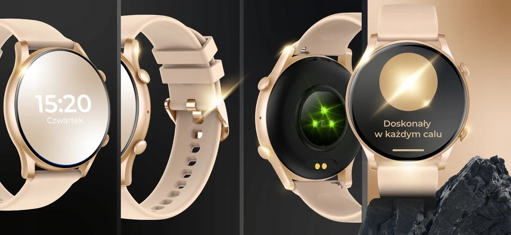 Išmanusis laikrodis WonderWatch, 4 keičiami dirželiai