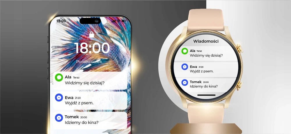 Išmanusis laikrodis WonderWatch, auksinės spalvos