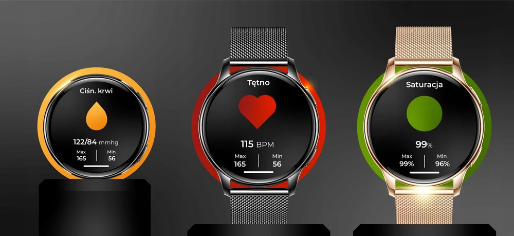 Išmanusis laikrodis WonderWatch Mi5, 4 dirželiai