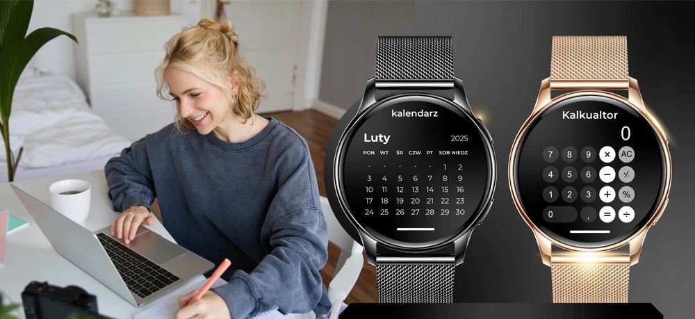 Išmanusis laikrodis WonderWatch Mi5, 4 dirželiai