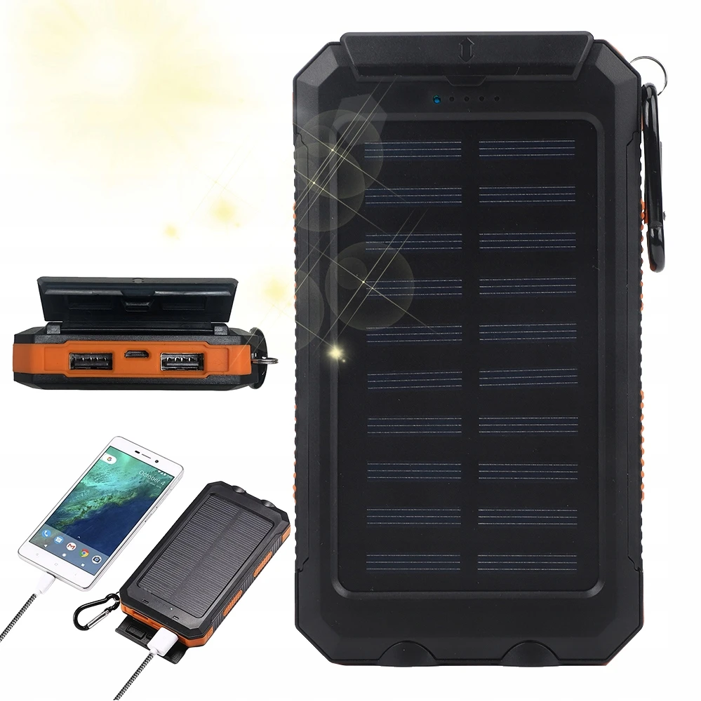 Išorinė baterija 30 000 mAh su LED žibintuvėliu