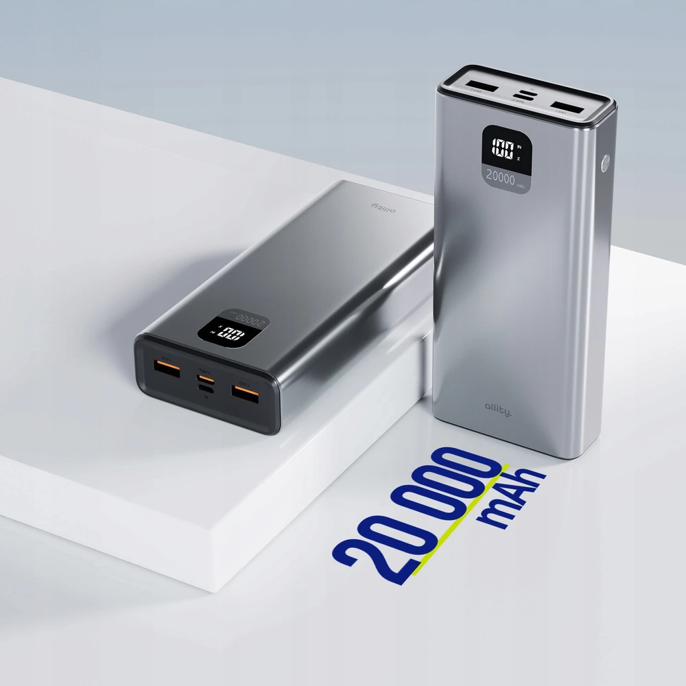 Išorinė baterija Allity, 20 000 mAh