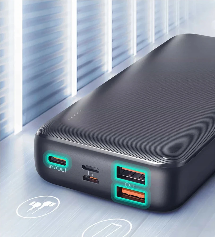 Išorinė baterija Aukey, 20 000 mAh
