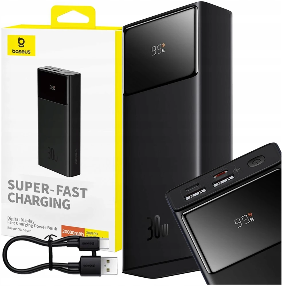 Išorinė baterija Baseus, 20 000 mAh