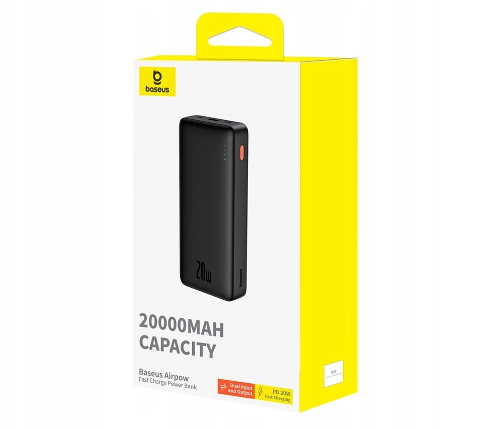 Išorinė baterija Baseus, 20 000 mAh