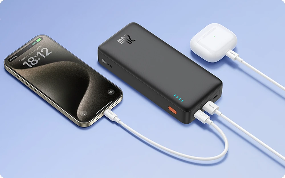 Išorinė baterija Baseus, 20 000 mAh