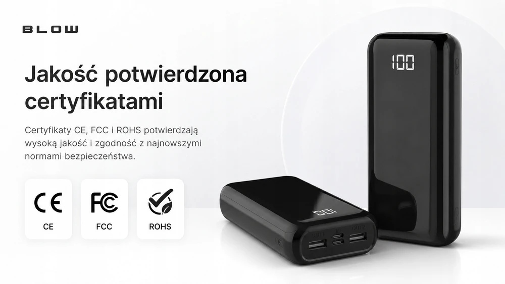 Išorinė baterija Blow, 20 000 mAh