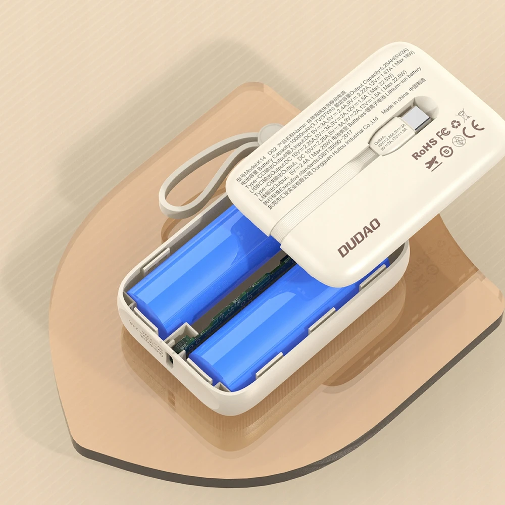 Išorinė baterija Dudao, 10 000 mAh
