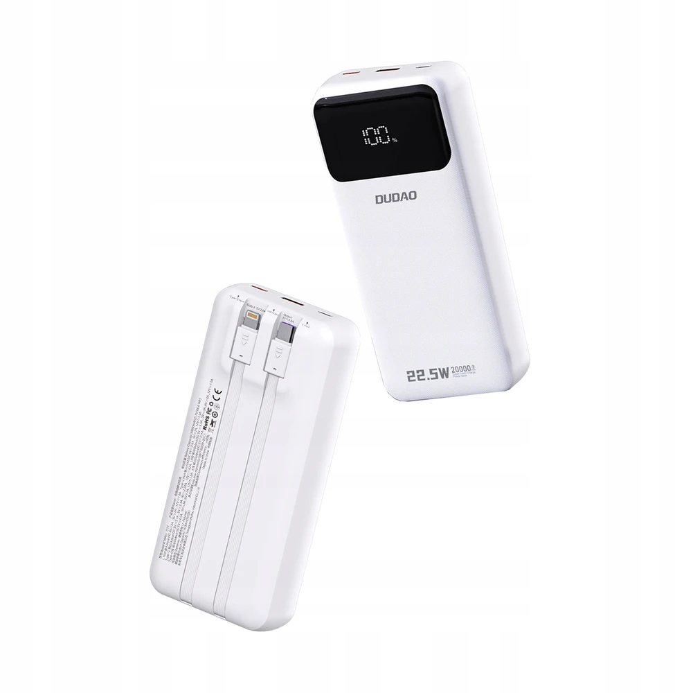 Išorinė baterija Dudao, 20 000 mAh