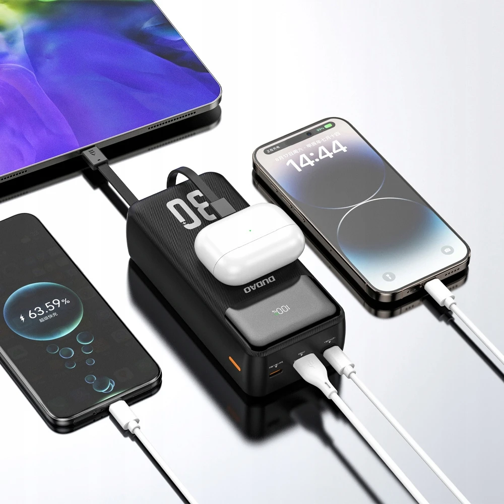 Išorinė baterija Dudao, 30 000 mAh