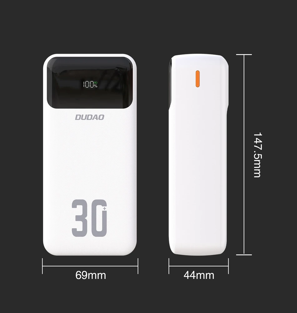 Išorinė baterija Dudao, 30 000 mAh