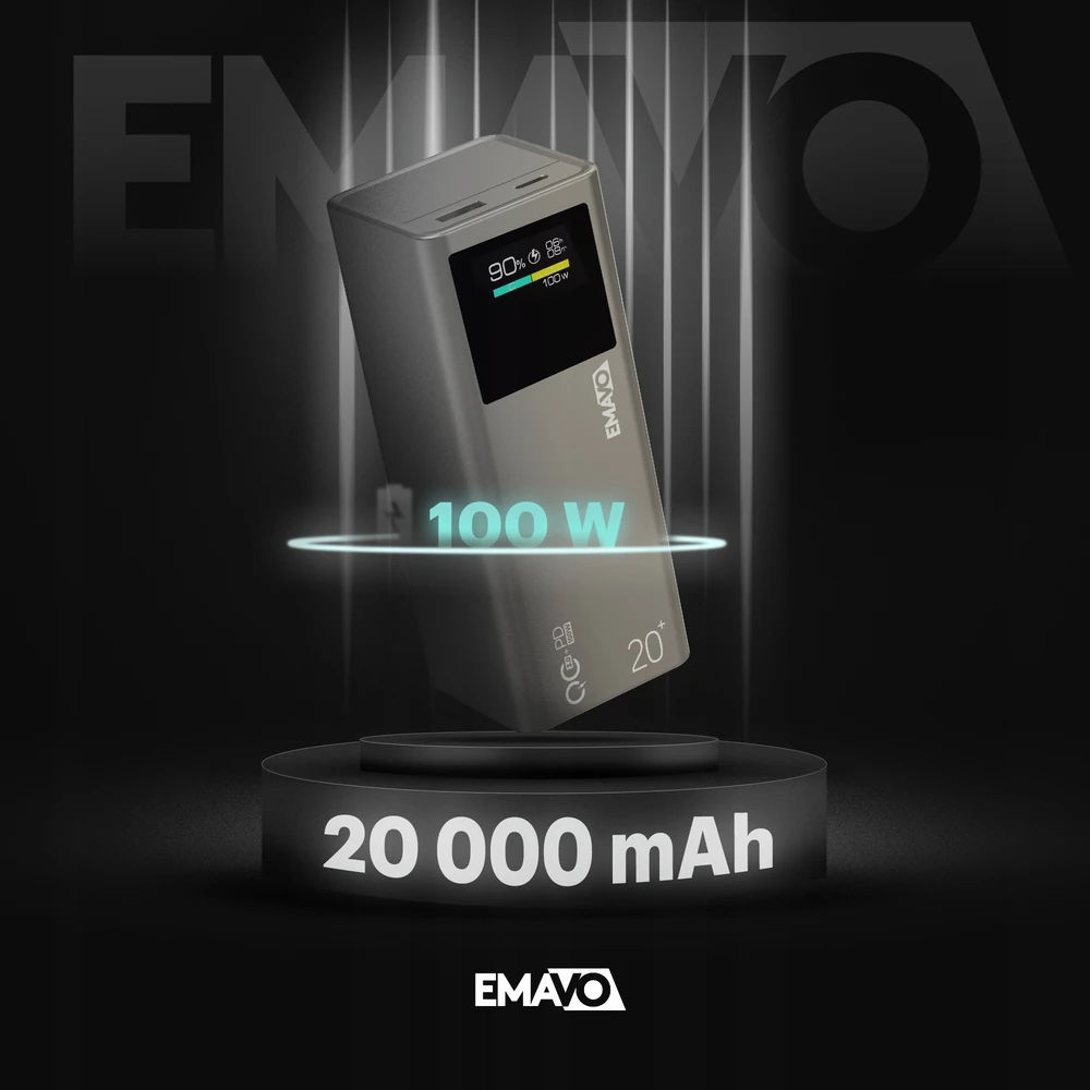 Išorinė baterija Emavo, 20 000 mAh