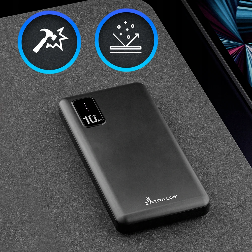 Išorinė baterija Extralink, 10 000 mAh