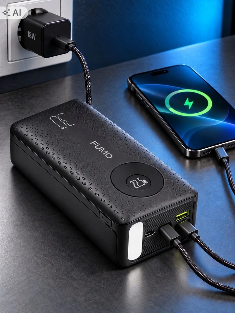 Išorinė baterija FUMO, 30 000 mAh