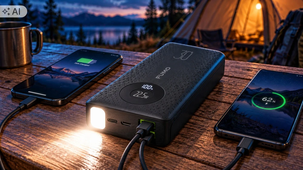 Išorinė baterija FUMO, 30 000 mAh