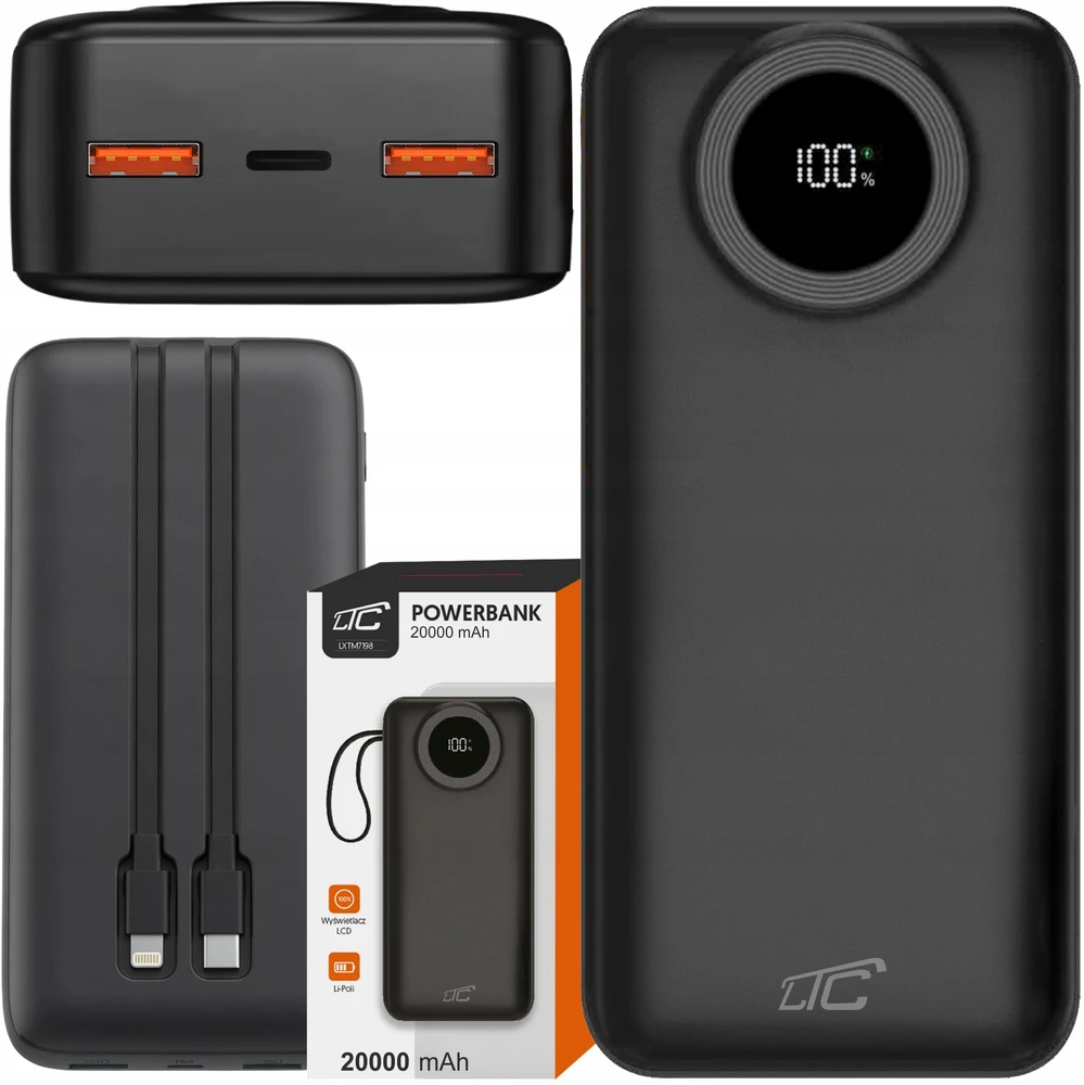 Išorinė baterija LTC, 20 000 mAh