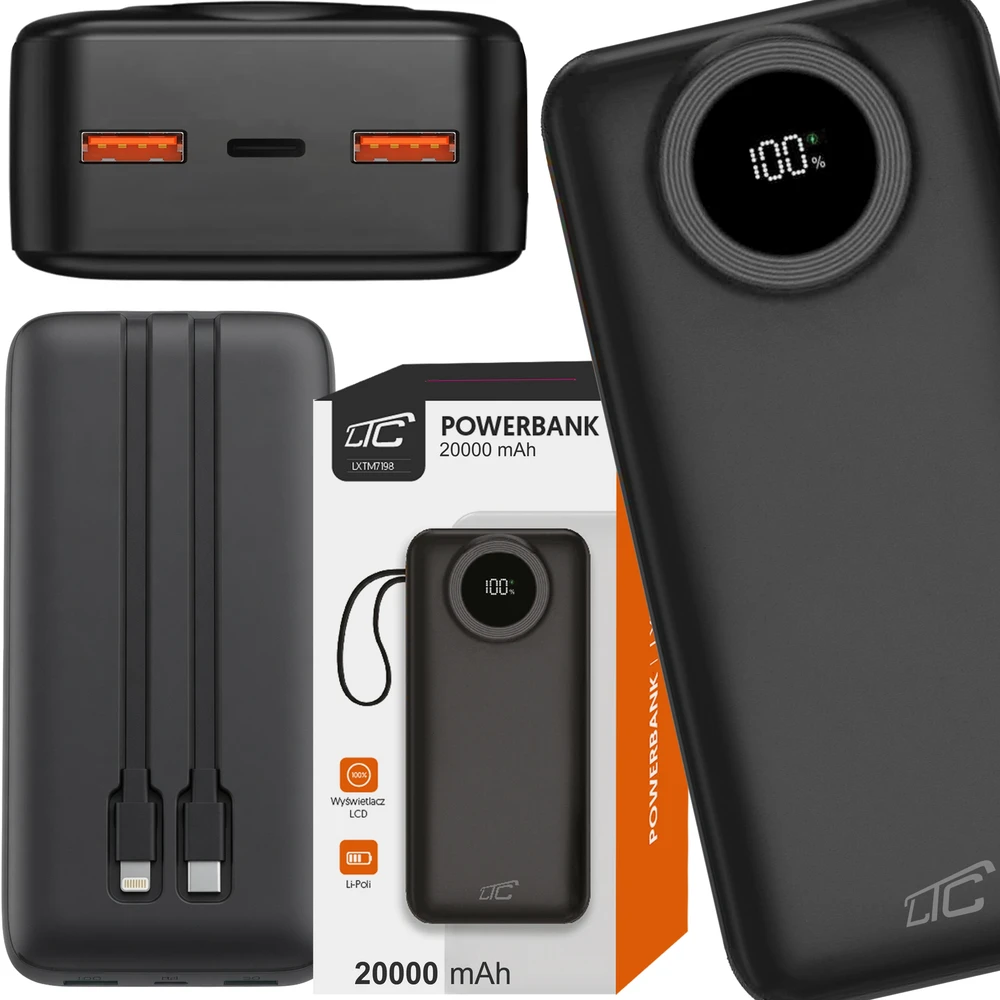 Išorinė baterija LTC, 20 000 mAh