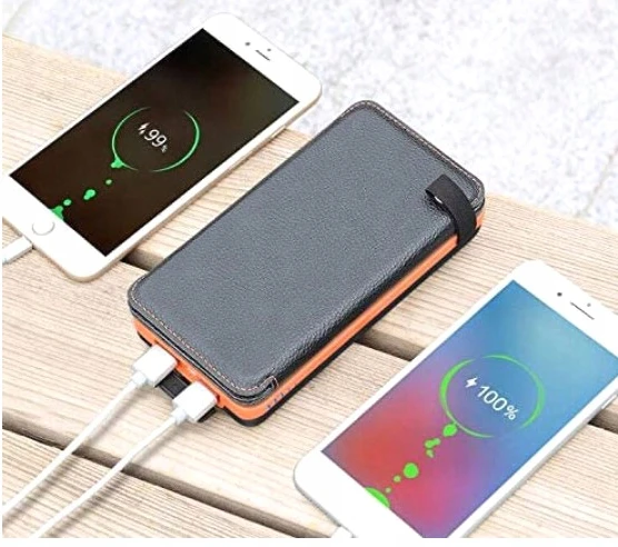 Išorinė baterija su saulės įkrovikliu, 25 000 mAh