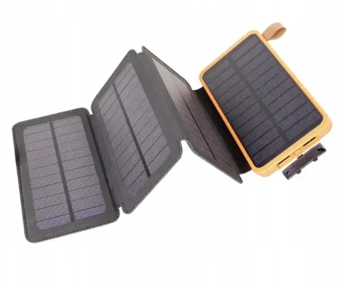 Išorinė baterija su saulės įkrovikliu, 25 000 mAh