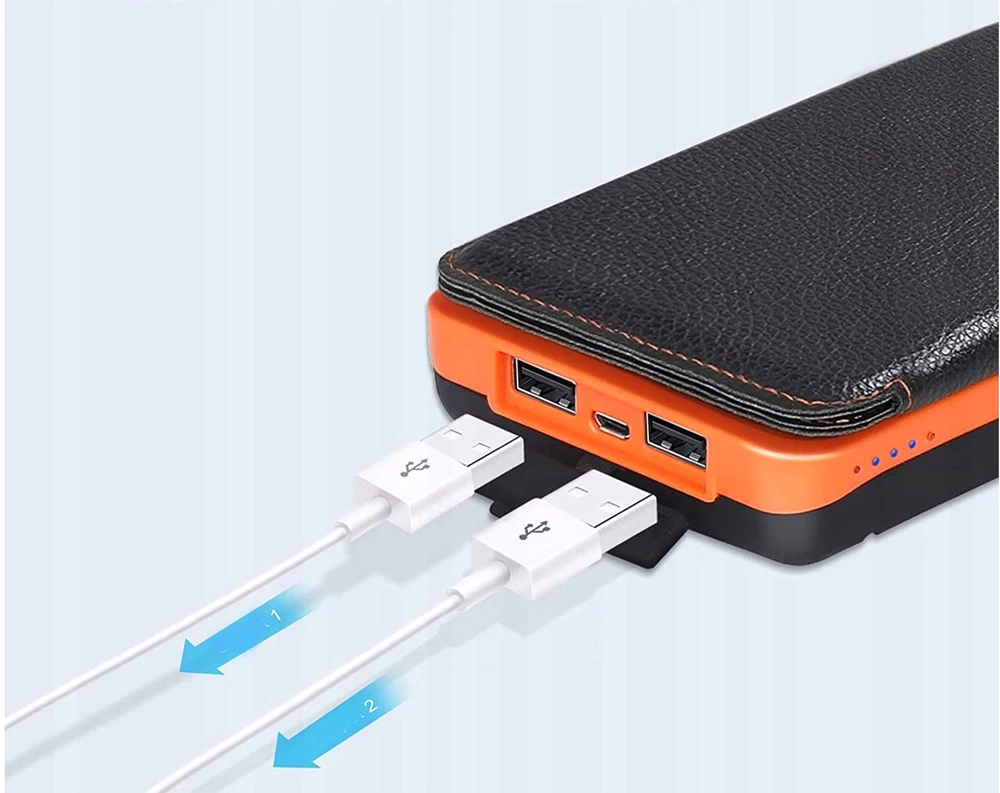 Išorinė baterija su saulės įkrovikliu, 25 000 mAh
