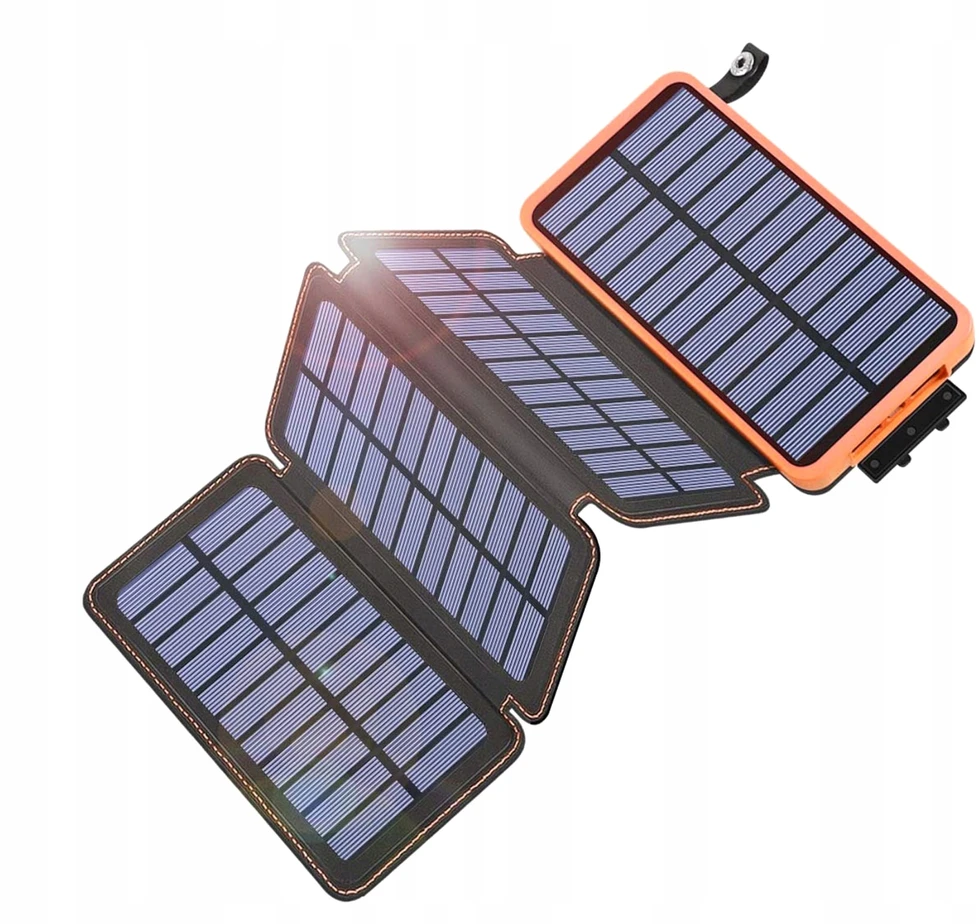 Išorinė baterija su saulės įkrovikliu, 25 000 mAh