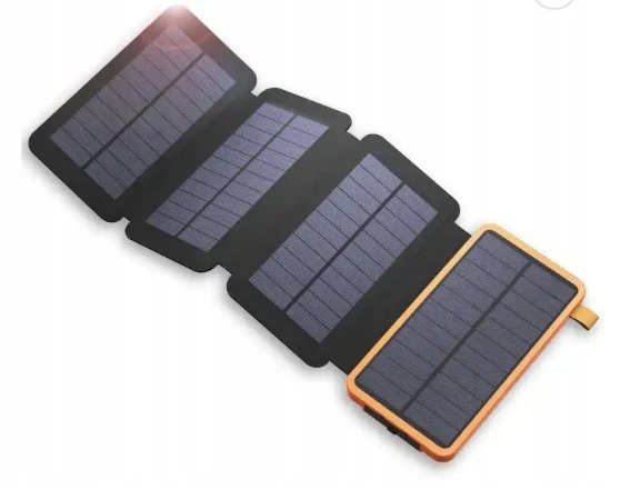 Išorinė baterija su saulės įkrovikliu, 25 000 mAh