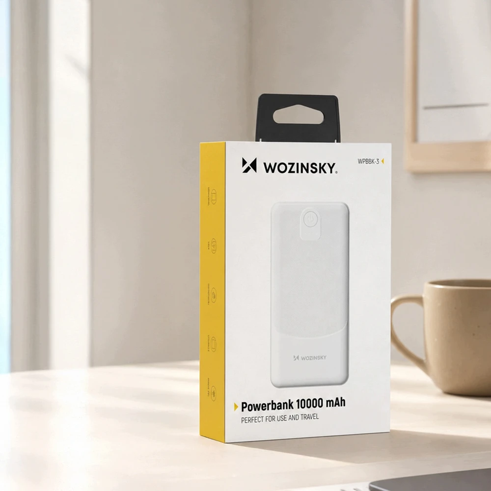 Išorinė baterija Wozinsky, 10 000 mAh