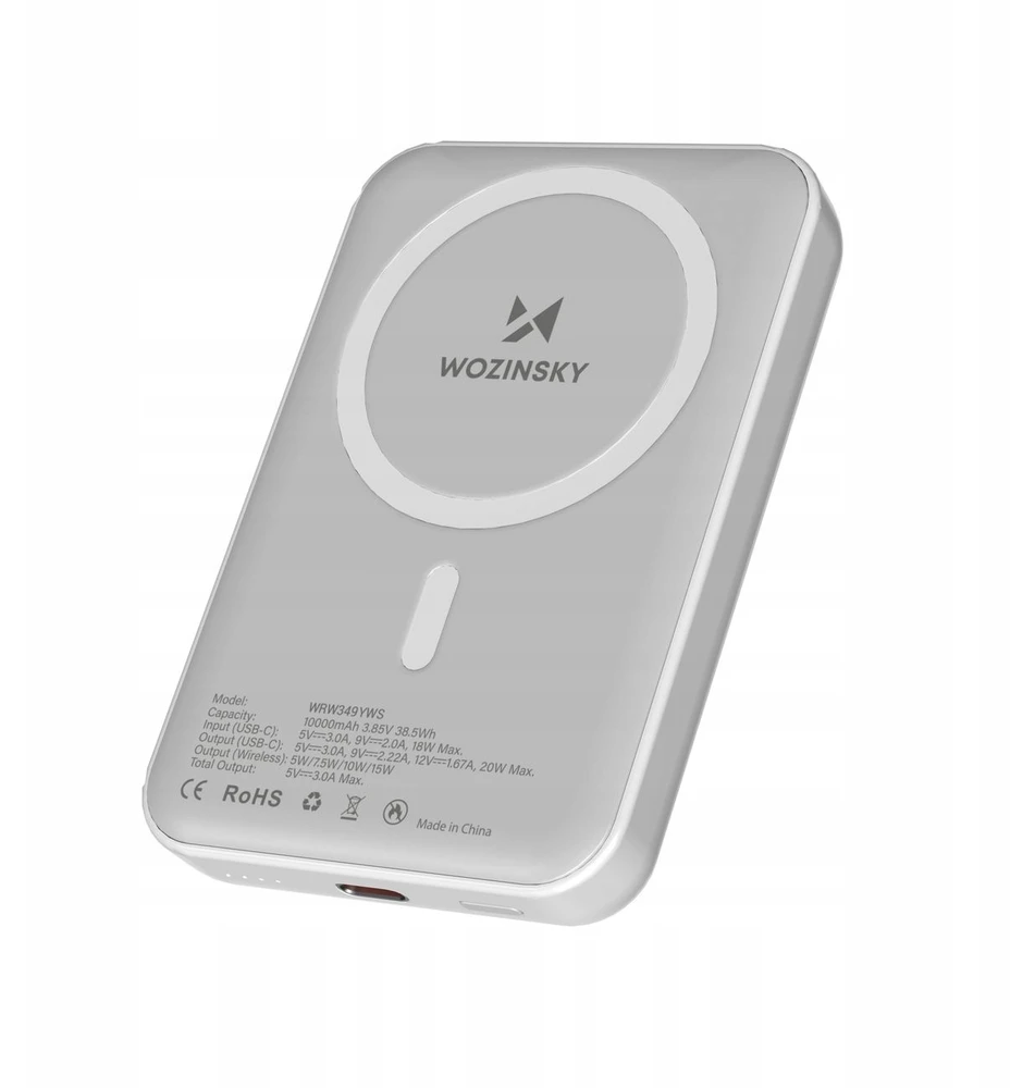 Išorinė baterija Wozinsky, 10000 mAh