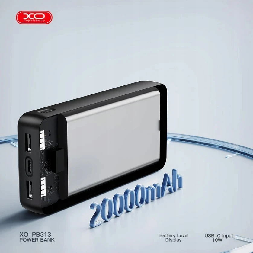 Išorinė baterija XO, 20 000 mAh