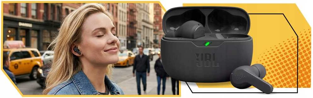 JBL Wave Beam TWS belaidės ausinės, Bluetooth 5.1, juodos